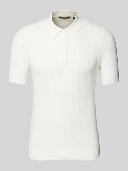 Superdry Poloshirt mit kurzer Knopfleiste Offwhite 2