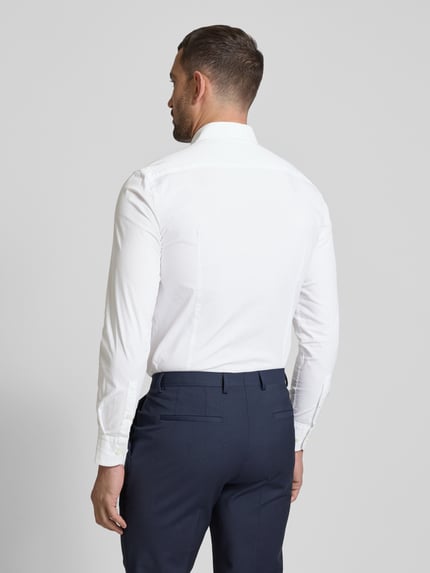 BOSS Koszula o kroju slim fit z bardzo długim rękawem Biały 5