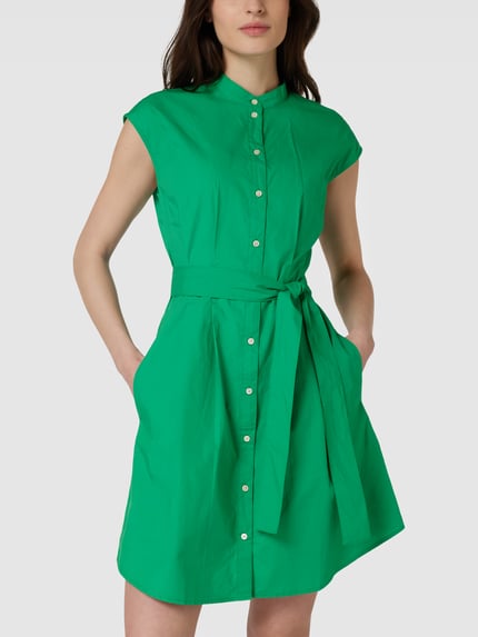 Marc O'Polo Blousejurk met strikceintuur Groen - 4