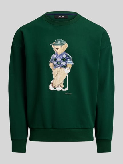 Polo Ralph Lauren Sweter z dzianiny z nadrukiem polo bear z wyhaftowaniem Zielony 2
