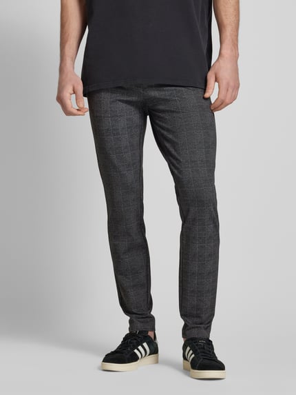 ONLY & SONS Spodnie o kroju tapered fit z dodatkiem streczu model ‘Mark’ Czarny 4