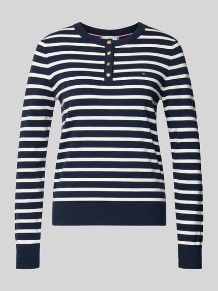 Tommy Hilfiger regular fit shirt met lange mouwen van katoenmix Marineblauw - 2
