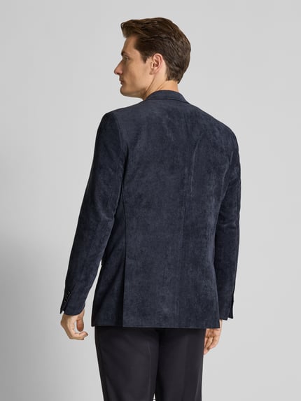 Carl Gross 2-knoops colbert met reverskraag, model 'Theo' Donkerblauw - 5