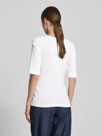 OPUS T-shirt met halflange mouwen, model 'Daily' Wit - 5