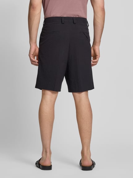 HUGO Szorty chino o kroju wide fit z mieszanki bawełny Czarny 5