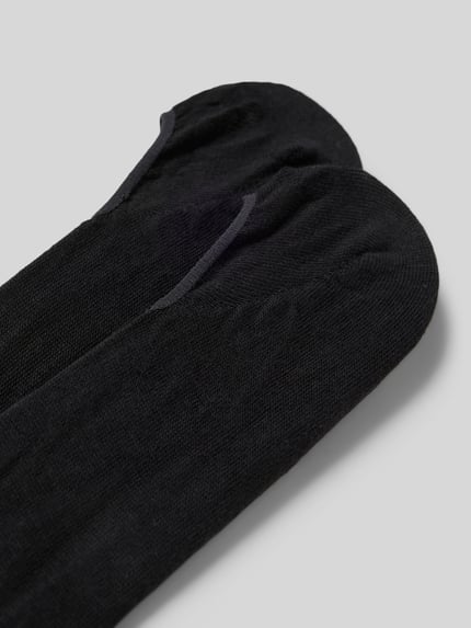 Produktfoto, Füßlinge mit Label-Detail Modell 'Step Medium Cut' von Falke, Herren, Baumwoll-Mix, Slipper Fit, Unifarbenes-Design, Nahaufnahme