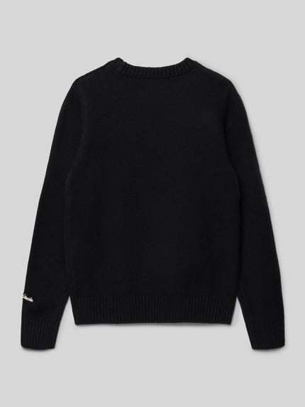 JACK & JONES Regular Fit Pullover in Strick-Optik Modell 'Jorno' Black 3