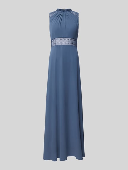 VM by Vera Mont Abendkleid mit Stehkragen Hellblau 2