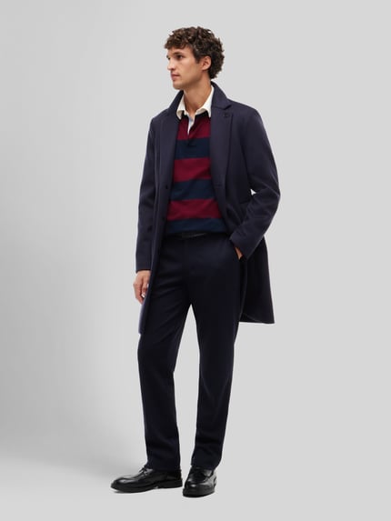 Tommy Hilfiger Bluza o kroju relaxed fit z czystej bawełny Bordowy 1