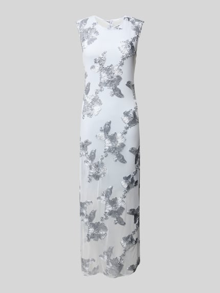 YAS Abendkleid mit Rundhalsausschnitt Modell 'FLOREE' Hellblau 2