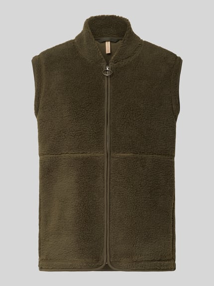 Soyaconcept kamizelka o kroju regular fit ze stójką model 'SC-ONYX 3' Ciemnozielony 2