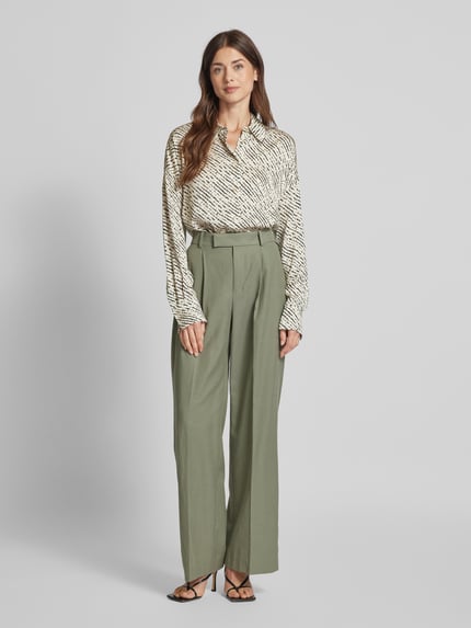 DRYKORN Overhemdblouse van viscose, model 'CLOELIA' Ecru - 1