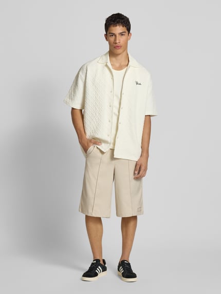 PEGADOR Bermudas mit elastischem Bund Offwhite 1