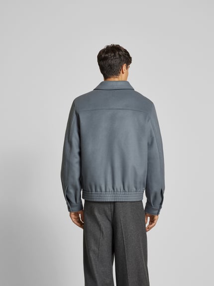 Closed Overhemdjack met platte kraag Blauw - 5