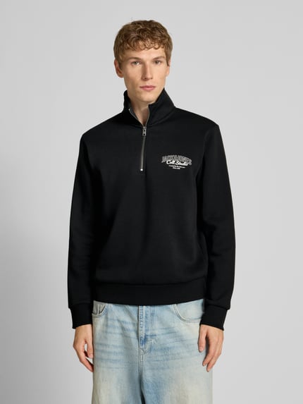 JACK & JONES Sweatshirt mit Stehkragen Modell 'AKOTO' Black 4
