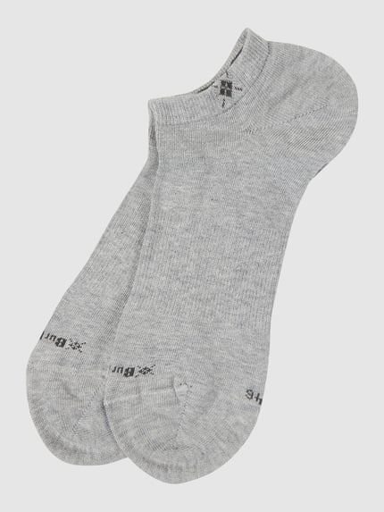 Burlington Sneakersokken met stretch in een set van 2 paar, model 'Everyday' Lichtgrijs - 1