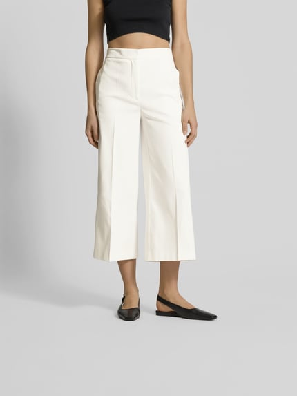 Joseph Stoffen broek met elastische band Ecru - 4