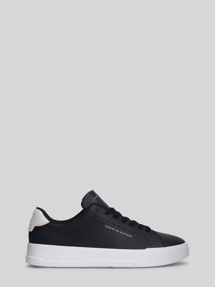 Tommy Hilfiger Sneaker aus Leder-Mix mit Label-Details Dunkelblau 2