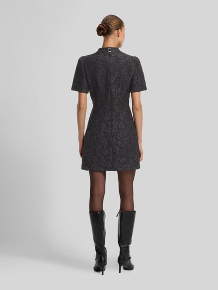 HUGO Minikleid mit Jacquard-Struktur Modell 'Kiana' Black 5