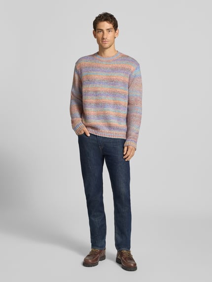Jake*s Studio Men Regular Fit Pullover mit Woll-Anteil Rosa 1