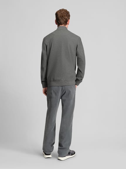 BOSS Slim Fit Blouson mit Woll-Anteil Modell 'HANRY' Hellgrau 5