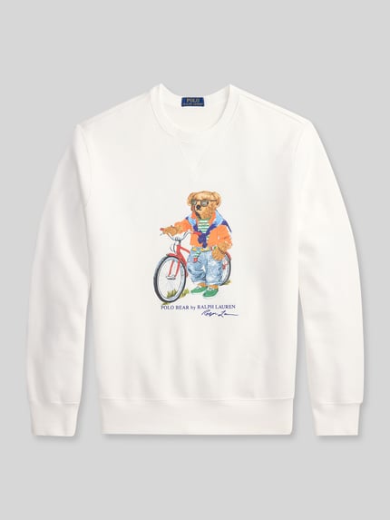 Polo Ralph Lauren Regular Fit Sweatshirt aus Baumwoll-Mix mit Polo Bear Print Weiss 2