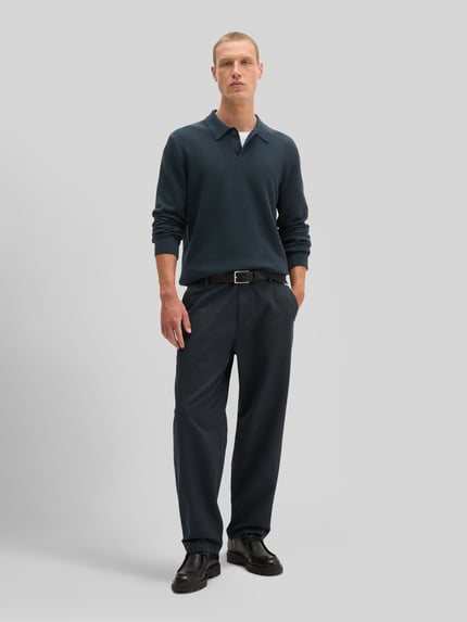 Marc O'Polo Pullover mit Polokragen Marine 1
