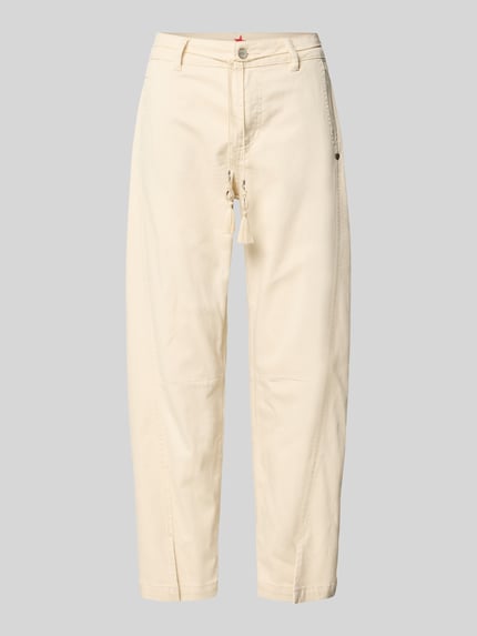 Buena Vista barrel fit jeans met bindriem Ecru - 2