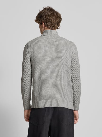 Superdry Rollkragenpullover mit Woll-Anteil Modell 'Jacob' Hellgrau 5