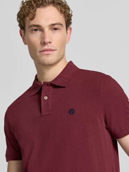 MCNEAL koszulka polo o kroju regular fit z wyhaftowanym logo Ciemnoczerwony 3