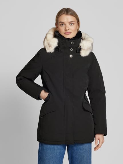 Wellensteyn Parka met imitatiebont, model 'ENTERPRISE' Zwart - 4
