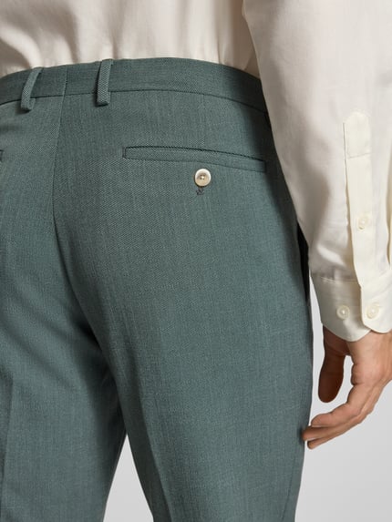 MCNEAL Pantalon met structuurmotief Lindegroen - 3