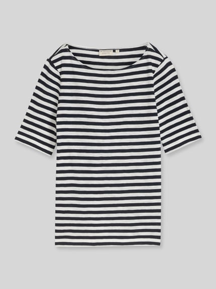Tom Tailor regular fit T-shirt van puur katoen Marineblauw - 2