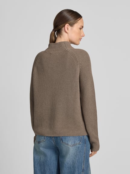 Marc O'Polo Regular Fit Pullover aus reiner Baumwolle Taupe 5