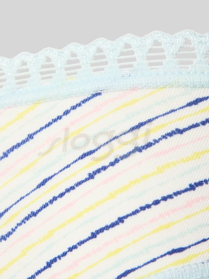 Productfoto, detail van Slim Fit Slip met Logo-Print model 'Crush' in set van 3 van Sloggi, dames slip van katoenmix met logoprint