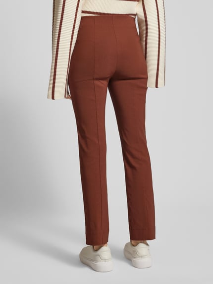 Stehmann Stoffhose mit Teilungsnähten Modell 'INA' Hellbraun 5