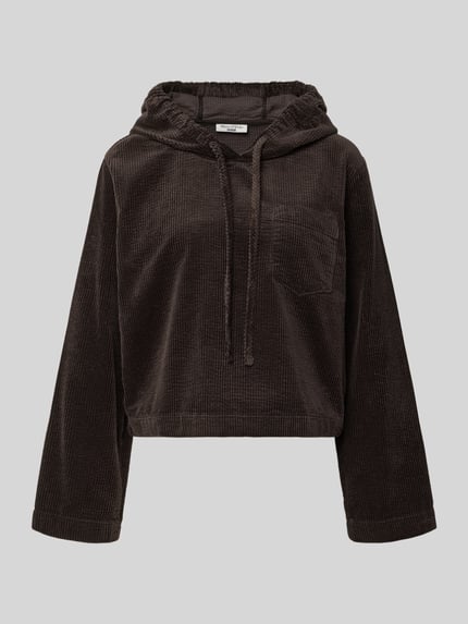 Produktfoto, Oversized Hoodie aus reiner Baumwolle von Marc O'Polo Denim in Cord-Struktur, Optik: Unifarben, Passform: Oversized