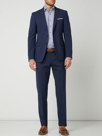 JOOP! COLLECTION Spodnie od garnituru o kroju slim fit z dodatkiem streczu model ‘Blayr’ Granatowy 1