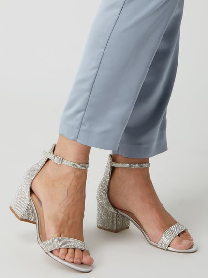 Steve Madden Pumps met strass-steentjes, model 'Irenee' Zilver - 3