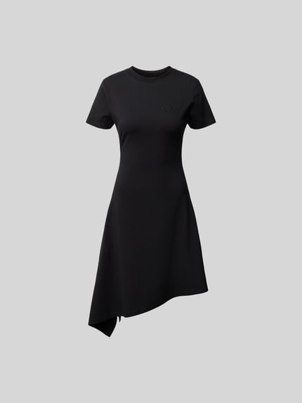 VETEMENTS Sukienka T-shirtowa o asymetrycznym designie Czarny 2