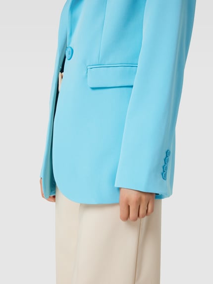 HERZENS Blazer met klepzakken Aquablauw - 3
