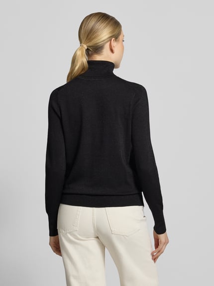 Christian Berg Woman Rollkragenpullover aus Viskose-Mix Black 5