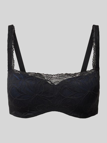 Triumph Balconettebeha, model 'Body Makeup Illusion Lace' Zwart - 1