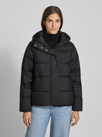 Tommy Hilfiger Kurtka puchowa o kroju slim fit z aplikacją z logo BLACK 4