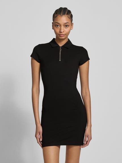 HUGO Blue Mini-jurk met ritssluiting, model 'Nera' Zwart - 4