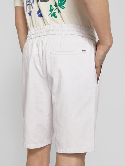 ONLY & SONS Regular Fit Shorts aus Baumwoll-Leinen-Mix Modell 'LINUS' Altrosa 3