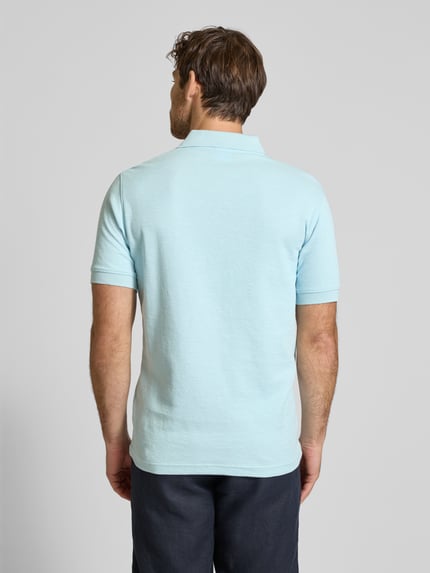 Selected Regular Fit Poloshirt aus Baumwoll-Mix Modell 'JASON' Hellblau 5