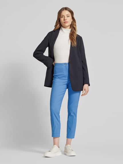 Christian Berg Woman Spodnie materiałowe o skróconym kroju slim fit Niebieski 1