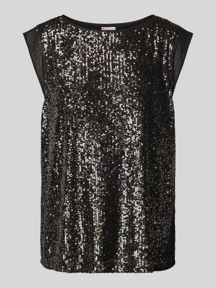 Blousetop met pailletten Shop The Look MANNEQUINE