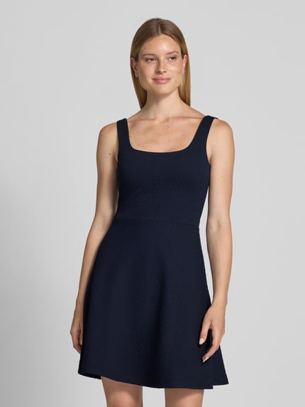 HUGO Tailliertes Freizeitkleid mit Viskose-Anteil Modell 'NALEIDA' Marine 4